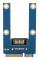 mSATA till SATA adapterkort Mini SATA till 7pin SATA MPCIe Expansion SATA horisontell