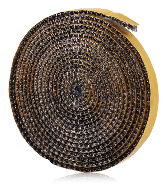 Braskamininsats Packning, Självhäftande Flätade Packningar för Spisar, Kaminer, Spisrör, Ugnsluckor, Värmebeständiga Packningar (3mm x 10mm x 2m)