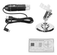 Handhållet digitalt mikroskop 50X till 1600X förstoring USB Typ C Micro USB 3 i 1 mikroskopkamera med 8 LED-lampor