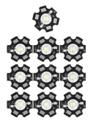 Högkvalitativ 10 STK 1W LED-chip - Ljusa gör-det-själv ljuspärlor (6500k, 90lm)