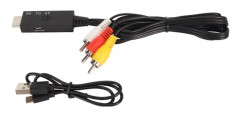 HDMI till RCA-omvandlare Professionell HDMI till AV-adapter för äldre TV-monitorprojektor 3,3 fot