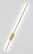 Minimalistisk linjär LED-vägglampa i guld, vitt ljus 100 cm