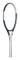 Tennis Racket Supreme MW 285 g White/Blue -Osträngat