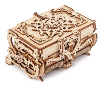 3D wooden treasure chest puzzle kit