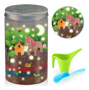 Grow and Glow Terrarium Plant Odling Kit för barn Pedagogiska DIY-projekt för barn pojkar och flickor