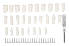 Slitstark plast Avtagbar design löständer - 28 st