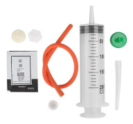 Silikongelspruta lavemang Analrengörande buttplugg med silikonslang - unisex 200ML