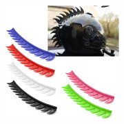 Motorcykelhjälm Mohawks Spikes Stickers för ATV BMX Dirt Bike Customization(Green)