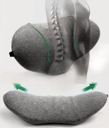 Svankryggsstödskudde Ergonomisk kudde av minnesskum, kostym för bilbarnstol Svankkudde och stolsryggstöd