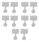 10 st Skjutfönster Säkerhetslås Säkerhetsdörrstopp Säkerhetslås Borrfri Installation Stöldskyddsgräns Runt handtag Silver
