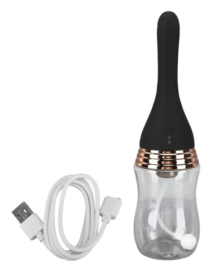 Bärbar elektrisk lavemang Bulb Resebidé Elektrisk Vaginal Bevattning Intimtvätt för kvinnor Resetoalett Rak huvud Kapacitet 330ML
