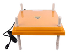 Chicks Brooder Heater med Dammtät platta Gul 12,1x12,1in Justerbar höjdvinkel Chick Brooder Värmeplatta för 15 Chicks US Plug 110V