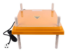 Chicks Brooder Heater med Dammtät platta Gul 12.1x12.1in Justerbar höjdvinkel Chick Brooder Värmeplatta för 15 Chicks UK Plug 220V