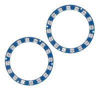 2st RGB LED-ring 16 Bit Intelligent Full Color Highlight 5V Digital Port WS2812B 5050