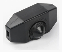 6st 1-60W Dimbar LED Dimmer (Rotary Dimmer) LED Dimbar, På/Av, 220-230V, CE Inline Switch, Svart