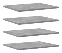 Hyllplan 8 st betonggrå 40x50x1,5 cm spånskiva