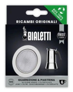Bialetti 0800412, Kaffefilter, Bialetti, Venus, Kitty, Musa, Rostfritt stål, Silikon, Rostfritt stål