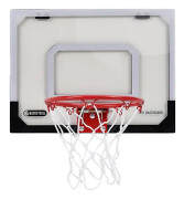 Genomskinlig basketkorg för barn, justerbar höjd, väggmonterad