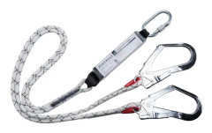 Portwest Kernmantle Stötdämpare Dubbel Lanyard En Storlek Vit