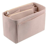 Filt handväska Organizer Damväska Organizer Insats och liner Reseförvaring Kosmetiska fickor Väska i väska Handväska Organizer Väska Insert Tote