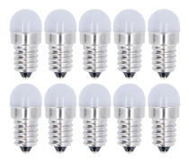 Energisparande varmvita LED-lampor för tak- och vägglampor - 10 st, E14, 1,5W 24V, 500lm