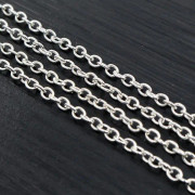 5m/lot 3x2 4x3mm 5 färger pläterade kedjor halsband gör-det-själv-tillbehör