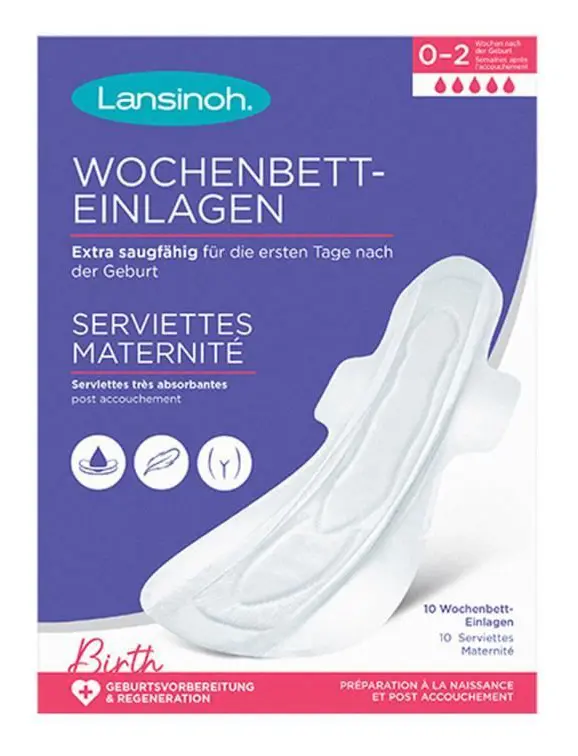 Lansinoh Maternity Pads 0-2 veckor efter förlossningen 10 Pads