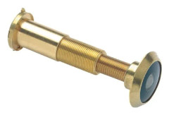 Optiskt titthål i mässing - SOCONA - Vizer - Betraktningsvinkel 200° - Diameter 12 mm - Guldfinish