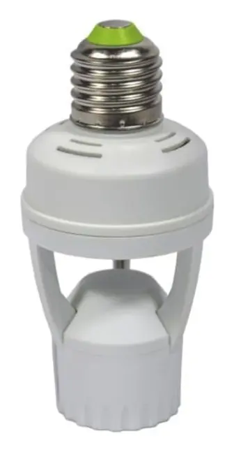 E27 LED-lampadapter med integrerad närvarosensor