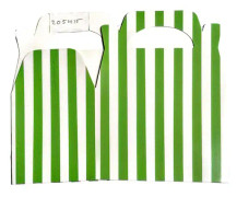 Playwrite Stripe Lunch Box En Storlek Grön/Vit
