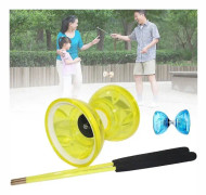 Professionellt lager Diabolo Set Leksak Höghastighets Mjuk Jonglering Med Rep Hobby Barn Klassisk Handlek Present Hög kvalitet Blå
