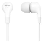 Philips TAE1105WT - Hörlurar med mikrofon - inuti örat - kabelansluten - 3,5 mm kontakt - vit