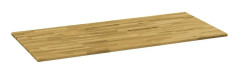 vidaXL Bordsskiva massivt ekträ rektangulär 23 mm 100x60 cm