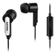 Philips SHE1405BK - Hörlurar med mikrofon - inuti örat - kabelansluten - 3,5 mm kontakt - svart