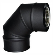 Isotip-joncoux armbåge 87 matt svart diameter 80 125 APOLLO serie koncentriska pellets ref 852508