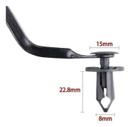 ATV UTV Body Fastener Nitar Tryckstift 120st för Polaris RZR Ranger Suzuki King Quad Kawasaki Rancher