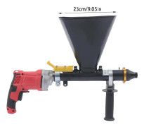 Elektriskt fogpistols 700W, rostfritt stål och plast, 2 munstycken,Rot