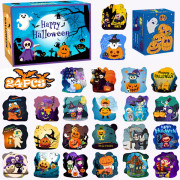 Pussel blind box Barn DIY papper Halloween pussel presentask Jul nedräkning montering leksaker