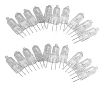 10x G4 Varmvit Jc Halogen Kapsel Bi-pin Ljuslampa Klar