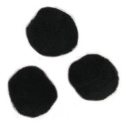 RAYHER - 7651401 - POMPOMS - 25 MM - I BLISTER 35 DELAR, SVART