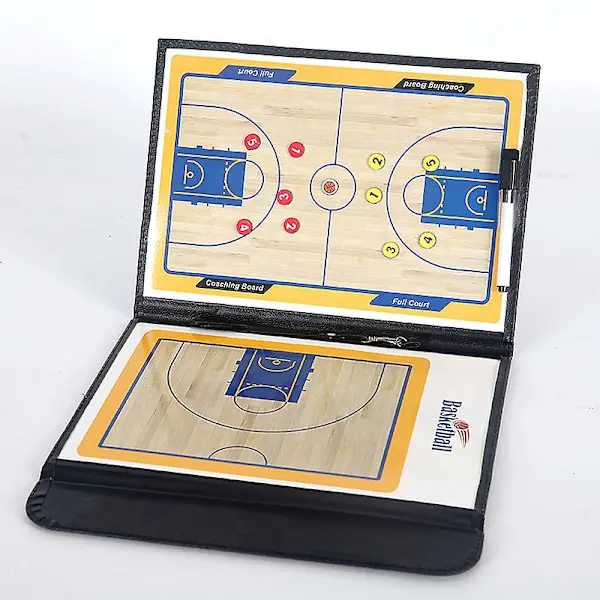 Rakt taktiskt basketbollstränarbräde magnetiskt basketbollstaktiskt bräde bärbart tävlingsspel träningsmagnet Urklipp
