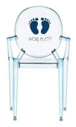 Kartell Lou Ghost Chaise, Blå, 2.7 x 37 x 63 cm - 0285577