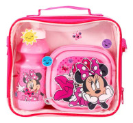 Minnie Mouse Lunchlåda Set för Flickor (3-pack) One Size Rosa