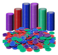 400 st plastpokermarker spelmarker 4 färger räknekort för spelspel räkning bingo spel