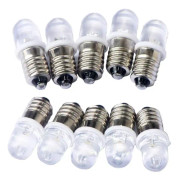10 st E10 12V Spot LED-lampor Varmvitt