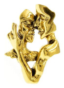 Fashion Porträtt Brosch Pin 3D Älskare Ansikte Brosch Pin Guldpläterad Pin Badge för Smycken Kläder Klänning Scarf Dekoration