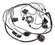 Motorcykel Atv Pit Bike Go Kart Fullständig Komplett Elektrisk Kabelstam Stator 6 Spolar För 50-125cc