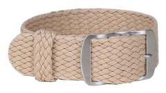 16mm 18mm 20mm 22mm enfärgad Perlon vävd nylon klockarmband armband tyg vävd klockarmband spänne bälte svart blå-blå