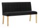 vidaXL Bänk 140 cm svart sammet Svart