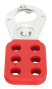 Låsning Hasp 6 Hål Isolerad Säkerhet Lockout Tagout Hasp för Industriell Låsning Underhåll